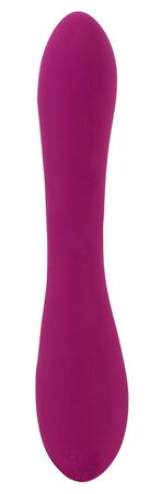 Фиолетовый вибратор 3 Function Vibrator с вращением бусин - 23 см.